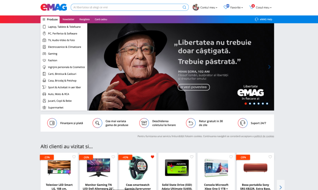 Emag rebrand site - ecommerce