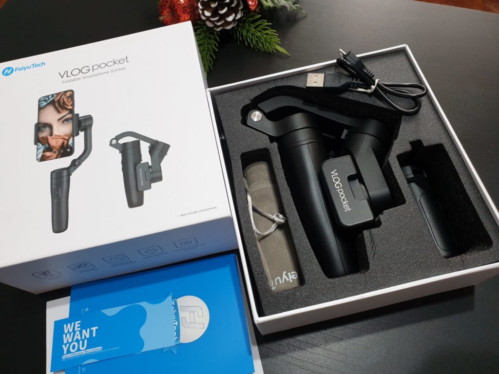 cutie vlog pocket feiyu tech gimbal de buzunare