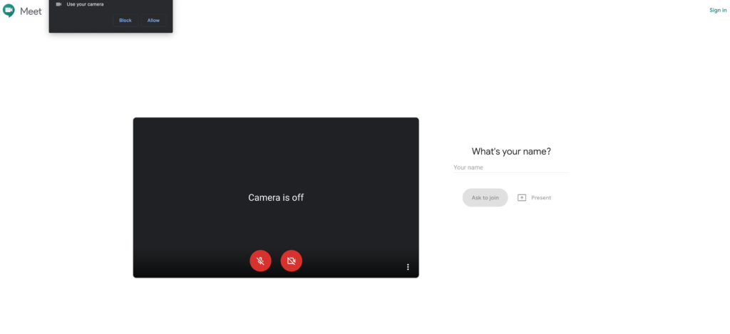 Google hangouts meeting demo