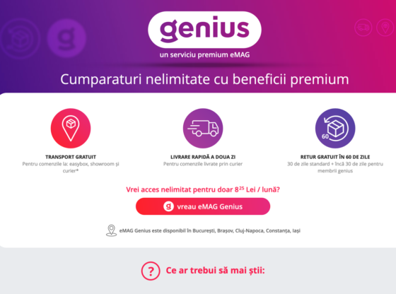 emag lanseaza serviciul premium genius