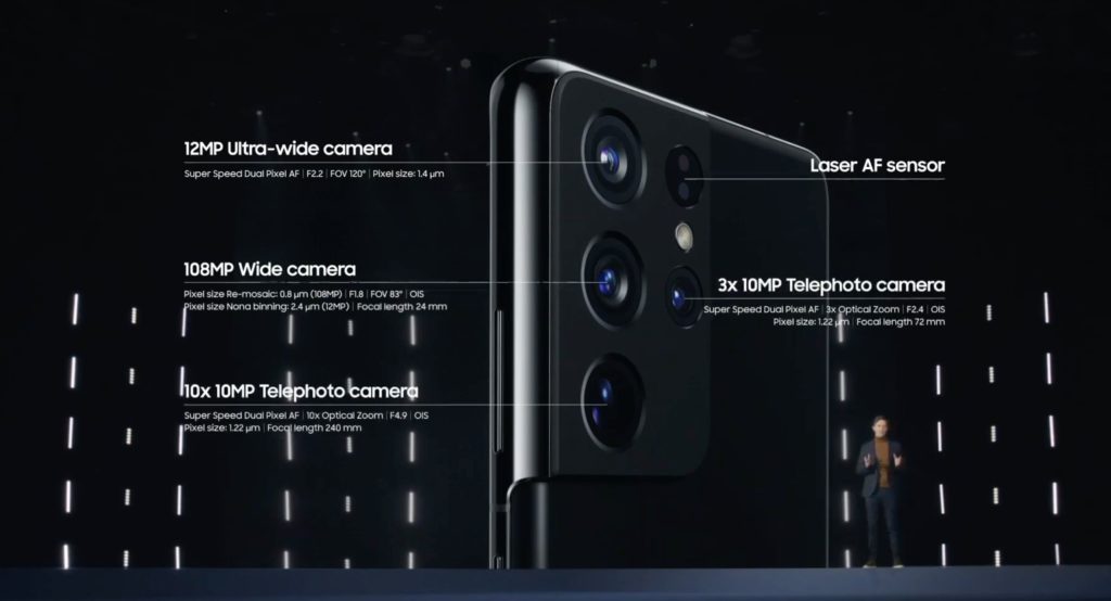 samsung galaxy ultra s21 camera din spate